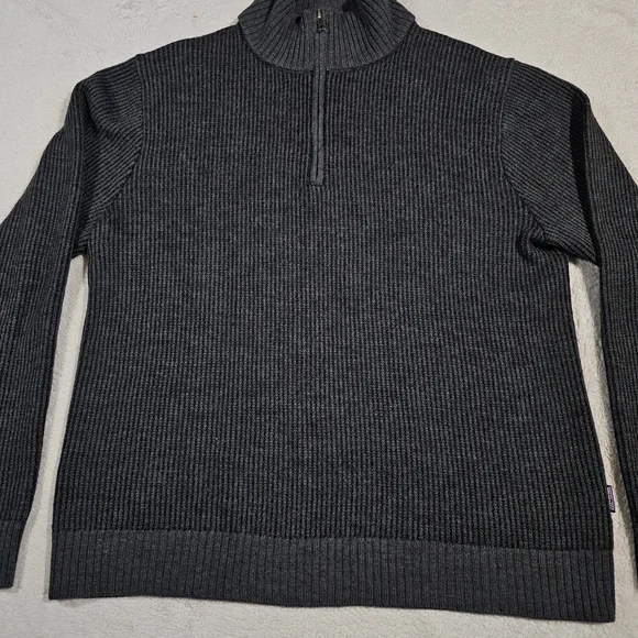 Patagonia Sweater Mens Wool 1/4 Zip Pullover Size Large. - Picture 3 of 13